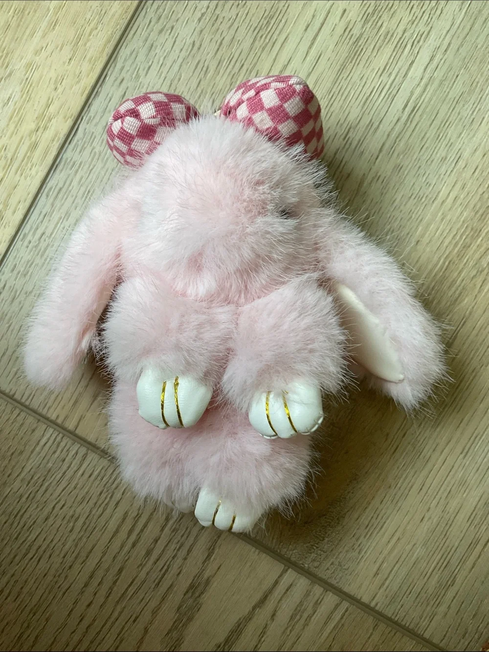 Set of Headbands, Hair Clips and Bunny Bag Charm Soft Girl Coquette Pink Kawaii